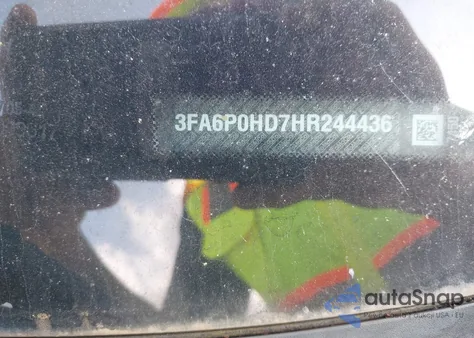 2017 Ford Fusion Se z USA, uszkodzony, nr VIN 3FA6P0HD7HR244436